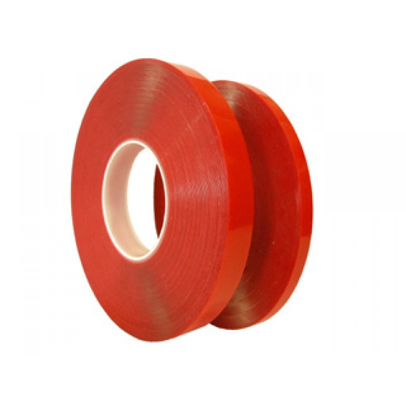 Çift Taraflı Şeffaf Polyester Bant - 8 mm 22 micron 50 metre Çift Taraflı Şeffaf Polyester Bant - 8 mm 22 micron 50 metre