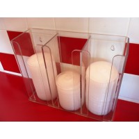 Bardak-Plastik kapak standı 3'lü..