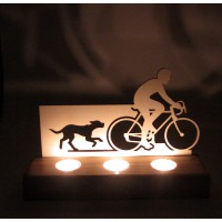 B&D Ahşap Tealight Mumluk Bisiklet..