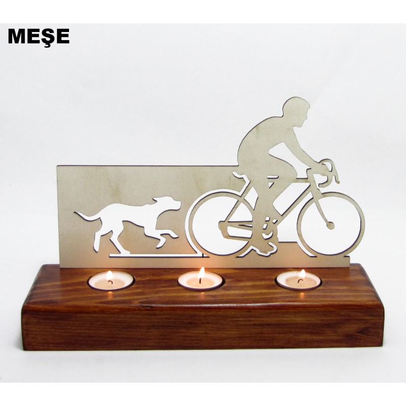 B&D Ahşap Tealight Mumluk Bisiklet B&D Ahşap Tealight Mumluk Bisiklet
