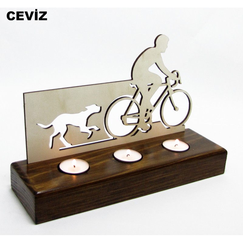 B&D Ahşap Tealight Mumluk Bisiklet B&D Ahşap Tealight Mumluk Bisiklet