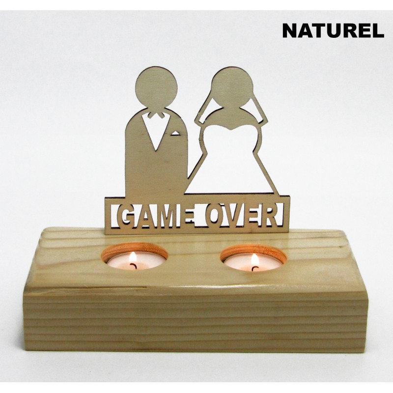 B&D Ahşap Tealight Mumluk Game Over B&D Ahşap Tealight Mumluk Game Over