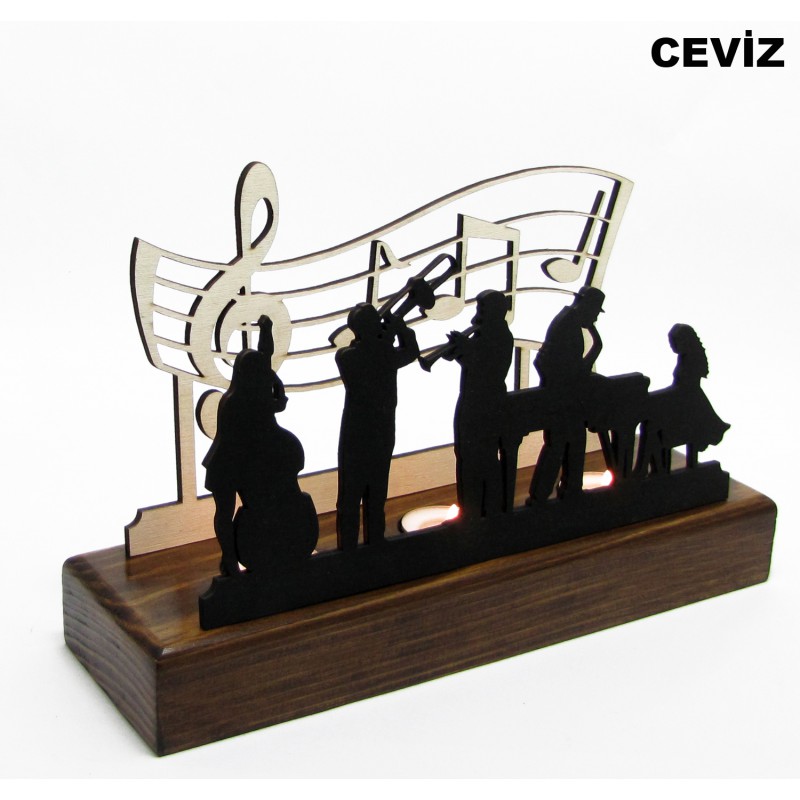 B&D Ahşap Tealight Mumluk Jazz B&D Ahşap Tealight Mumluk Jazz