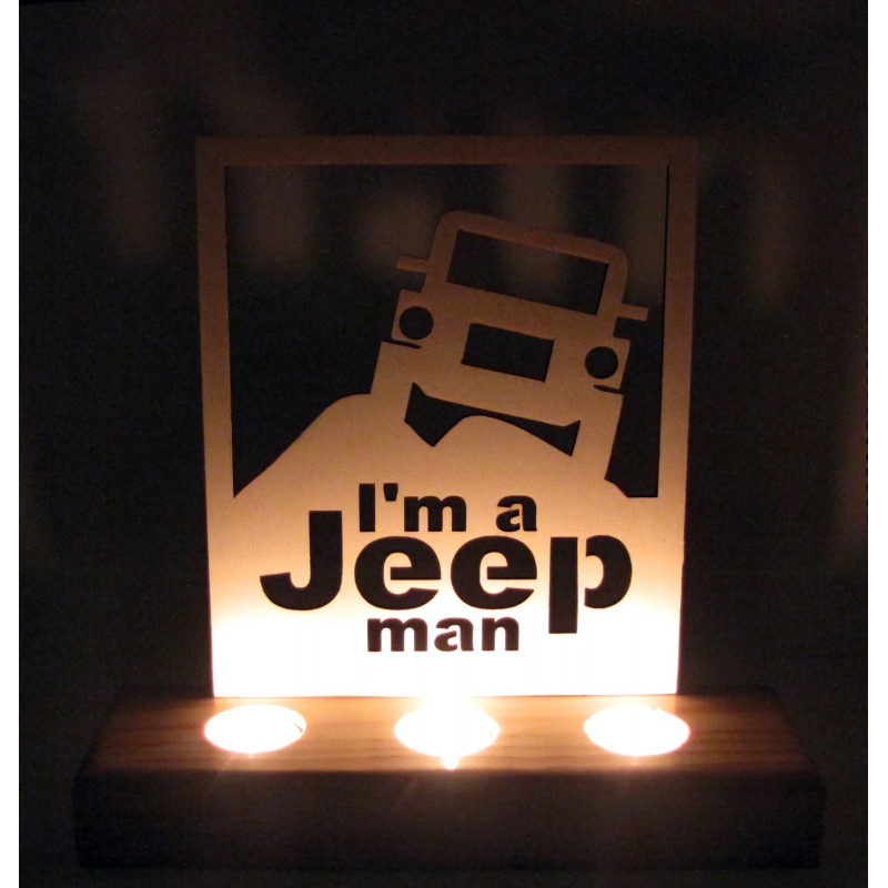 B&D Ahşap Tealight Mumluk Jeep B&D Ahşap Tealight Mumluk Jeep