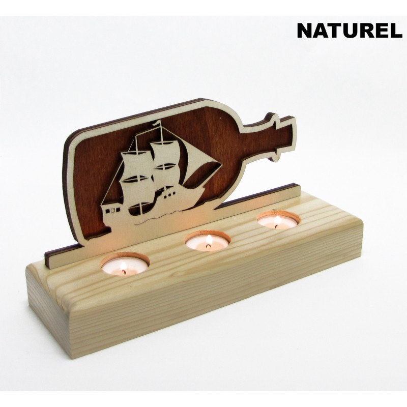 B&D Ahşap Tealight Mumluk Yelkenli B&D Ahşap Tealight Mumluk Yelkenli