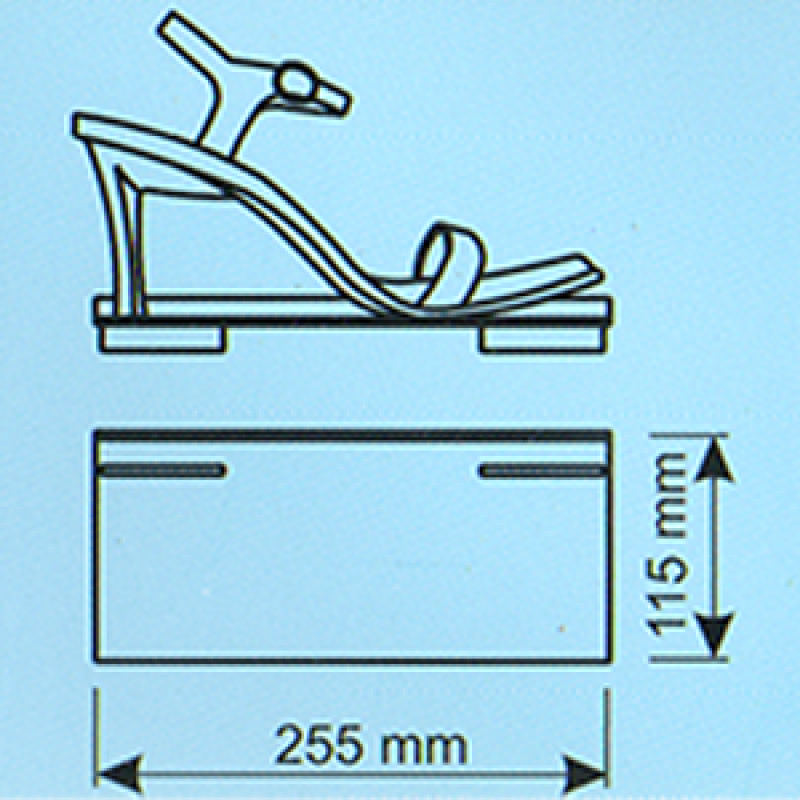 Kanallı pano ayakkabı rafı büyük 255x115x25 mm Kanallı pano ayakkabı rafı büyük 255x115x25 mm