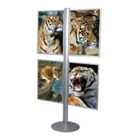 TDPP 4580 Tek direkli tek yüz 50x70 dörtlü poster pano..