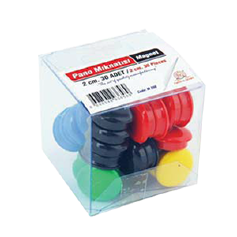 Mıknatıslı pimler çap 2 cm - 30 adet Mıknatıslı pimler çap 2 cm - 30 adet