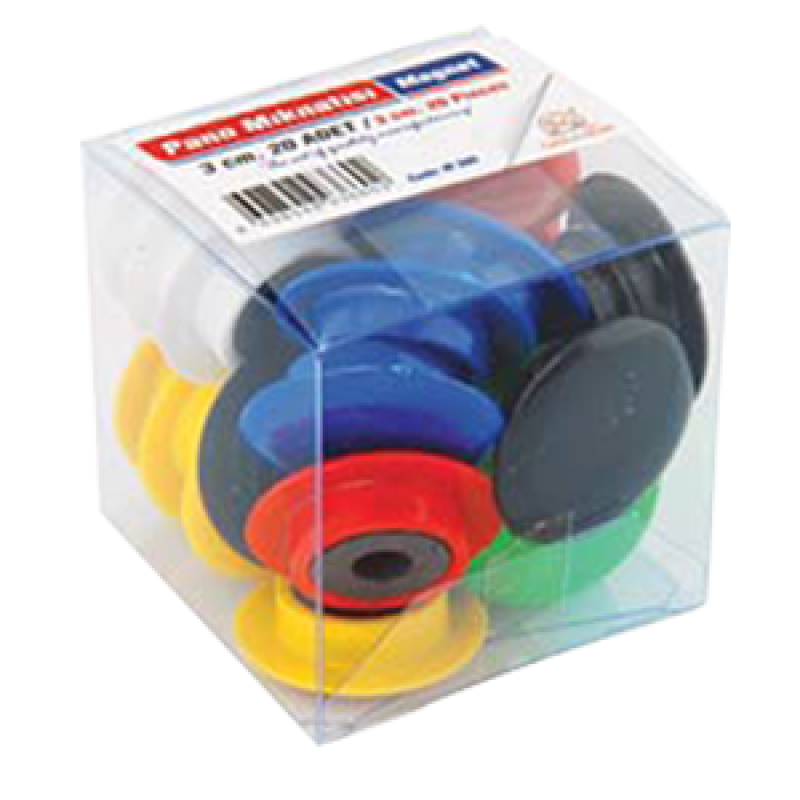 Mıknatıslı pimler çap 3 cm - 30 adet Mıknatıslı pimler çap 3 cm - 30 adet