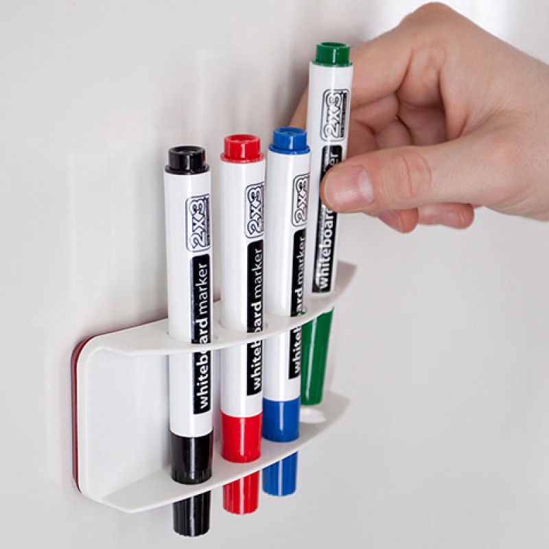 4'lü Marker Kalem Seti ve Mıknatıslı Kalem Tutucu 4'lü Marker Kalem Seti ve Mıknatıslı Kalem Tutucu