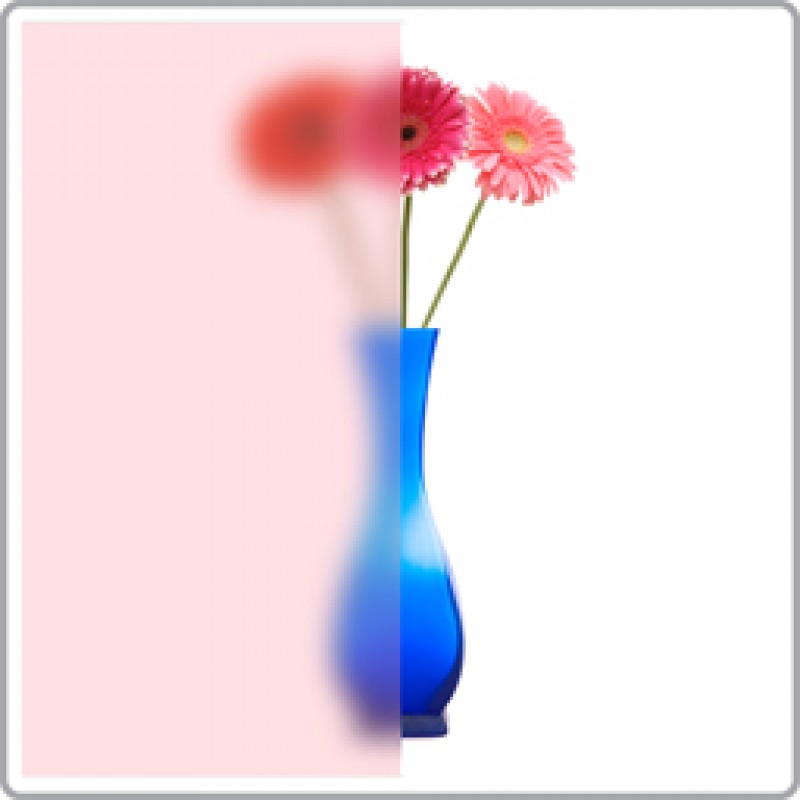 Pembe buzlu cam folyosu - 100x123 cm Pembe buzlu cam folyosu - 100x123 cm