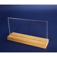 Flayer (1/3 A4) Ahşap Ayaklı Yatay Föylük (21 x 10,5 cm)..