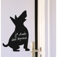 STS 1017 Köpekçik karatahta sticker (48 x 38 cm)..