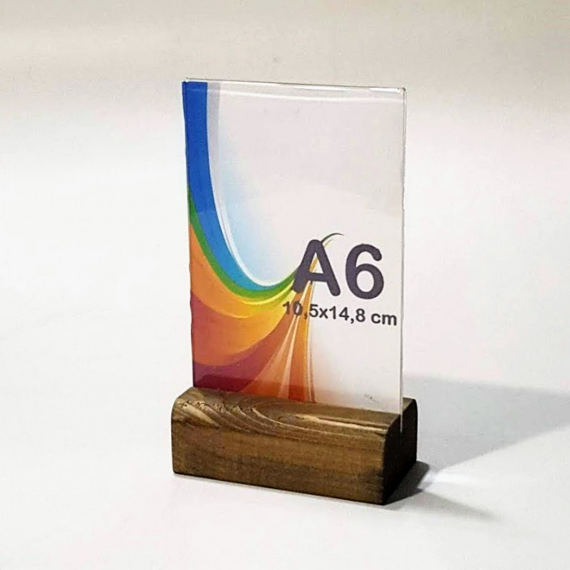 A6 Ahşap Ayaklı Dikey Föylük (10,5 x 15 cm) Prestij A6 Ahşap Ayaklı Dikey Föylük (10,5 x 15 cm) Prestij