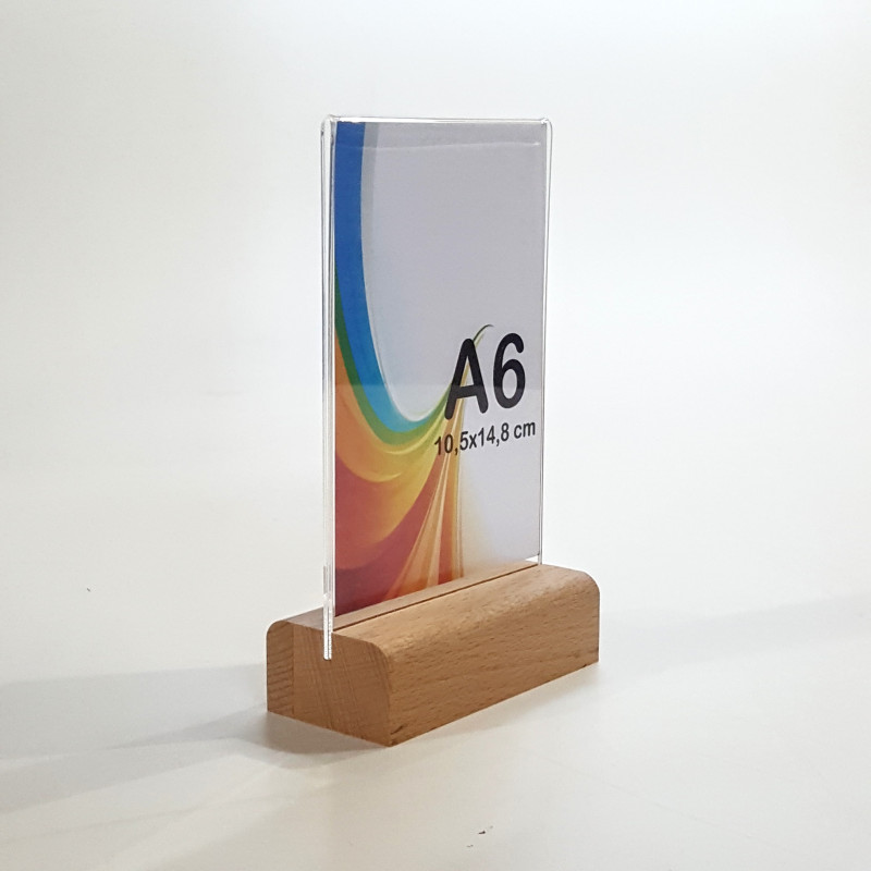 A7 Ahşap Ayaklı Dikey Föylük (7,5 x 10,5 cm) Elegant A7 Ahşap Ayaklı Dikey Föylük (7,5 x 10,5 cm) Elegant