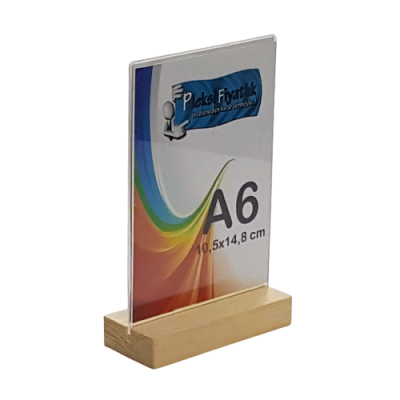 A6 Ahşap Ayaklı Dikey Föylük (10,5 x 15 cm) A6 Ahşap Ayaklı Dikey Föylük (10,5 x 15 cm)