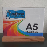A5 Ahşap Ayaklı Yatay Föylük (21 x 15 cm)..